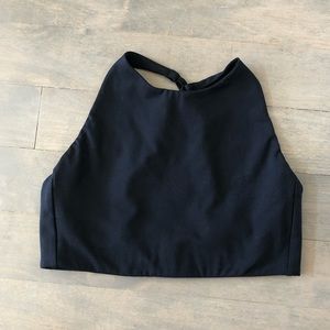 Small Black Girlfriend Collective Topanga Halter Sports Bra! Only worn twice.